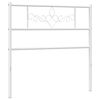 vidaXL Metal Replace Headboard White 107 cm
