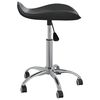 vidaXL Salon Spa Stool Black Faux Leather