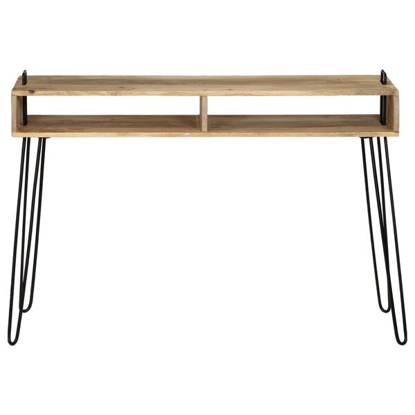 vidaXL Console Table Solid Mango Wood 115x35x76 cm