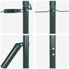 vidaXL Fence Post 26 pcs Green 3.2 x 3.2 x 170 cm Steel
