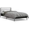 vidaXL Bed Frame without Mattress Black 75x190 cm Small Single
