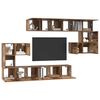 vidaXL TV Cabinet Set Wall-mounted 10 pcs Old Wood Engineered Wood