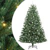 vidaXL Artificial Hinged Christmas Tree Green 240 cm PVC and Metal