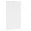 vidaXL Window Blind with Curtains Manual White Aluminium