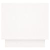 vidaXL Bedside Cabinet White 35x34x32 cm Solid Wood Pine