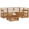 vidaXL Outdoor Sofa Set 5 pcs Natural Solid Acacia Wood