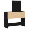 vidaXL Dressing Table Black Oak 100 x 40 x 130 cm Engineered Wood