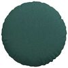 vidaXL Seat Cushions 2 pcs Dark Green &Oslash;80 x 29 cm Fabric