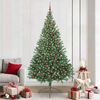 vidaXL Artificial Pre-lit Christmas Tree Green 240 cm PVC