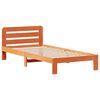 vidaXL Bed Frame without Mattress Wax Brown 90x190 cm Single Solid Wood Pine