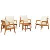 vidaXL Bistro Set 5 pcs Brown 59.5 x 65 x 72 cm Solid Acacia Wood