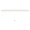 vidaXL Freestanding Manual Retractable Awning 600x300 cm Cream