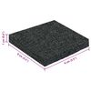 vidaXL Rubber Granulate Patio Pad Black 9 x 9 x 1 cm Rubber