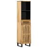 vidaXL Sideboard 38x34x160 cm Solid Wood Rough Mango
