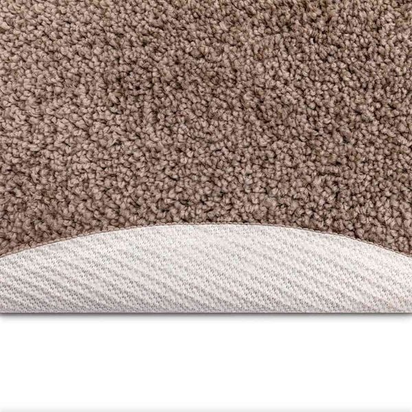 vidaXL Anti-slip Shaggy Rug Brown 90 x 90 cm PP