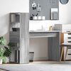 vidaXL Desk with Shelf Grey Sonoma 113 x 54 x 120 cm Engineered Wood