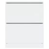 vidaXL Shoe Cabinet White 80x34x96.5 cm Engineered Wood