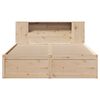 vidaXL Bed Frame without Mattress 140x200 cm Solid Wood Pine