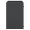 vidaXL Wheelie Bin Storage for 2 Bins Anthracite 136 x 77.5 x 121.5 cm