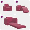 vidaXL Sofa Bed Wine Red 98 x 71 x 83 cm Velvet