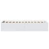 vidaXL Bed Frame without Mattress White 90x190 cm Single