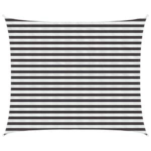 vidaXL Sunshade Sail Anthracite and White 2.5 x 3.5 m HDPE
