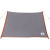 vidaXL Camping Tent 2-Person Grey and Orange Waterproof