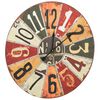 vidaXL Wall Clock Multicolour 60 cm MDF