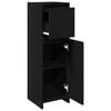 vidaXL Bathroom Cabinet Black Oak 30 x 30 x 95 cm Engineered Wood