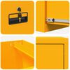 vidaXL File Cabinet with Drawer Mustard Yellow 44 x 50 x 106.5 cm
