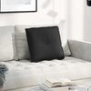 vidaXL Back Pillow Black 50 x 19 x 45 cm Fabric