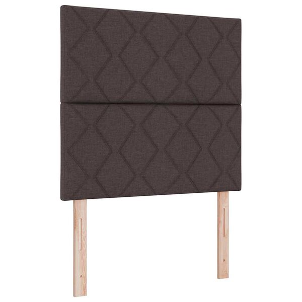 vidaXL Headboard with Headboard Dark Brown 100 cm Faux Leather