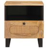 vidaXL Bedside Cabinet Natural 40 x 33 x 46 cm Solid Mango Wood
