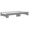 vidaXL Daybed with Trundle&Drawers without Mattress Light Grey 90x190 cm Single