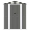 vidaXL Garden Shed Light Grey 192x606x223 cm Galvanised Steel