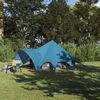 vidaXL Teepee Tent with Roof Blue and Grey 312 x 312 x 197 cm