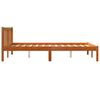 vidaXL Bed Frame without Mattress Wax Brown 120x190 cm Small Double Solid Wood Pine