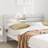 vidaXL Headboard with Shelves White 140 cm Solid Wood Pine