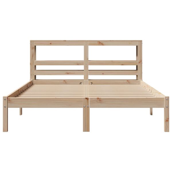 vidaXL Bed Frame without Mattress 160x200 cm Solid Wood Pine