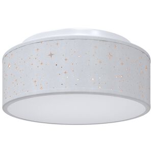 vidaXL Ceiling Lamp Grey 30 x 13.5 cm Fabric