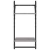 vidaXL 6 Piece Wall Shelf Set with Bars Grey Sonoma Engineered Wood