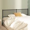 vidaXL Metal Replace Headboard Black 193 cm
