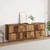 vidaXL Sideboards 3 pcs Old wood 180 x 35 x 70 cm Engineered wood