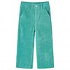 vidaXL Kids'Pants Corduroy Mint Green 128