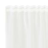 vidaXL Lace Curtain with Curtains Floral White 100 x 1200 cm Polyester