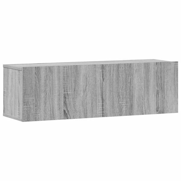 vidaXL 3 Piece TV Cabinet Set Grey Sonoma Engineered Wood