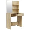 vidaXL Dressing Table Set Sonoma Oak 74.5x40x141 cm