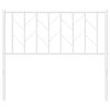 vidaXL Metal Replace Headboard White 100 cm