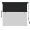 vidaXL Roller Blind Anthracite 180 x 250 cm Fabric and Aluminum