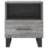 vidaXL Bedside Cabinet Grey Sonoma 40x35x47.5 cm Engineered Wood